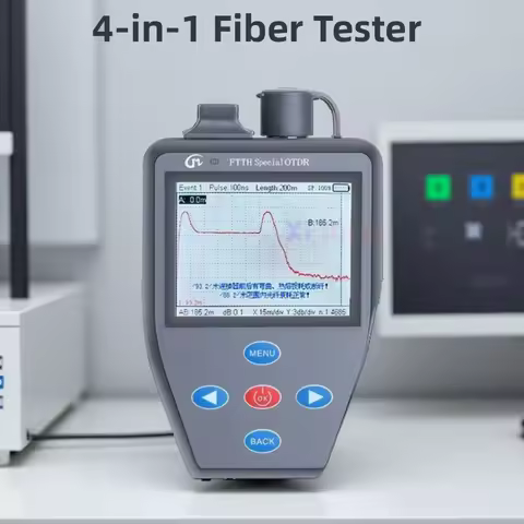 4-in-1 FTTH Mini Optical Power Meter Stable Light Source VFL Active Fiber Tester OTDR YYS-306N