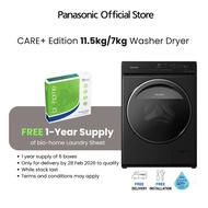 Panasonic CARE+ Edition 11.5kg wash / 7kg dry Front Load Washer Dryer with Auto Gasket Clean NA-S157