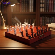 Simhoa Terracotta Fighter Chess Set Souvenir Gift 3D Chinese Chess Set Vintage design for Tourists