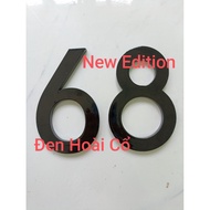Villa house number, beautiful house number plate with 4D effect, classic black iron house number 170