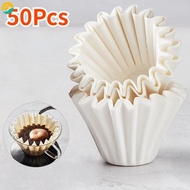 50Pcs/Set Disposable Coffee Corrugated Filter Paper Drip-type Hand-brewed Drip Coffee Filter Paper Cupg Kitchen Tool