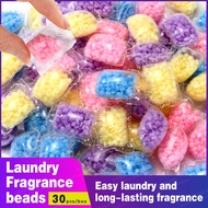 30pcs/box Laundry Fragrance Beads Pod Capsule || Rose Lemon Lavender Ocean Scent Clothes || Long-lasting Detergent