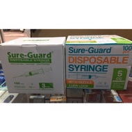 ◎ ✟ ☋ 3cc and 5cc disposable syringe sold per box.