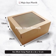 EFlute Cardboard Box Tart Cake Box 26x26x12 28x28x12 30x30x12 Birthday Tart Cake Box Hampers