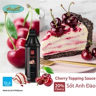 Topping Cherry - Siro Topping 20% TRÁI CÂY NGUYÊN CHẤT - Sốt Anh Đào - Made in Philipines dùng để tr