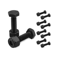 10 Keping Bolt Hitam 19H1914 yang telah dinaik taraf, M40333 Nut, sesuai untuk John Deere, pelbagai 
