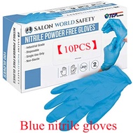 Anti-infection Nitrile Gloves Blue Food Grade Waterproof Allergy Free disinfection reusable rubber Work Safety Gloves Nitrile Gloves