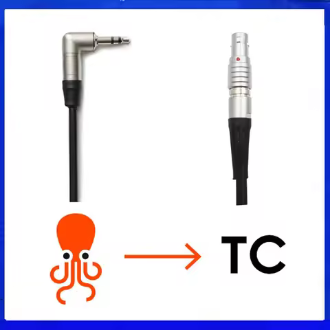 Tentacle Timecode Cable NEUTRIK 3.5mm Mini TRS Jack To 5 Pin For ARRI ALexa ,Red One ,Sound Devices