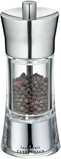 Aachen Acrylic/Stainless Steel Pepper Mill - 14cm