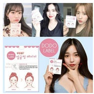 DODO Label Tape Face Slimming Korean Face Shaper V Shape Transparent Face Tape For Face Slimming
