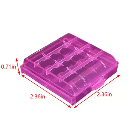 NEW SALE Multicolour PP Plastic Battery Holder Case Hard Plastic Storage Box Cover For 14500 Battery
