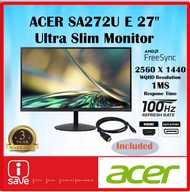 ACER SA272UE 27" MONITOR ( 2560 x 1440,100 Hz ,1 ms,IPS Panel )