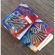 CVT Probolt Bolt Set Scoopy 2017 - 2019 Original Heng Stainless Thailand CVT Tank 2 keys 2 keys 2 ke
