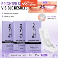 Stain Defense Teeth Brightening Strips Hydrogen Peroxide Mint Fresh Oral Care 7 Pieces Jalur Pemutih