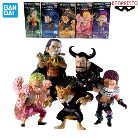 Original Genuine BANPRESTO One Piece WCF Worthy Rivals Crocodile Blueno Rob Lucci Doflamingo Katakur