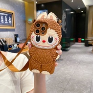 3D Monster Phone Case With Lanyard For OPPO A6C A6S A6X A5X A5i A6T A3X A60 A38 A18 A79 A58 A98 A78 