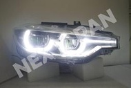**nex japan**全新 寶馬 2012 2013 14 F30 U型黑框魚眼 大燈 內建LED 一對 驗車可變更