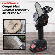 Mesin Gergaji Listrik Mini Pemotong Kayu Cordless Chainsaw Portable
