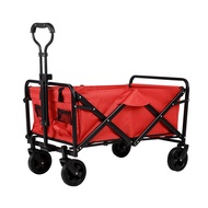 Shopping Trolley Foldable 5 Inch Outdoor Wagon Cart Portable Storage Camping Troli Beroda