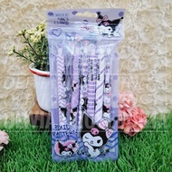 UNGU Kuromi Purple 6in1 Gel Pen Set Kuromi Purple Gel Pen Set 6in1 Kuromi Purple Purple Gel Ballpoin