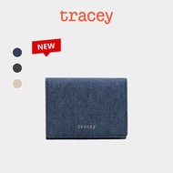 Tracey Denim Textured Bifold Vegan Leather Short Wallet