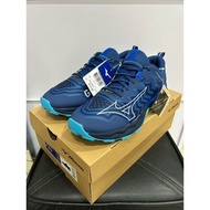 男裝 Mizuno 美津濃 Wave Daichi 8 GTX男裝越野跑鞋 運動 防水 Core-Tex 緩衝 藍黑色 UK8.5 J1GJ245651 全新連鞋盒