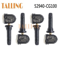 4Pcs TPMS Tire Pressure Monitor Sensor 433MHZ for Hyundai Ioniq 6 Staria Santa Fe for Kia EV6 Niro 5
