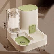 HAOYANGQI เครื่องให้อาหารแมวอัตโนมัติและ Waterer ชามอาหารสุนัขอ่างล้างหน้าแมวเครื่องจ่ายน้ำสองในหนึ่