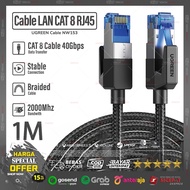 STP Ugreen Cat8 RJ45 Lan Cable 100CM Length 1M/ 1 Meter/ - High Speed 40Gbps | Round Cable 