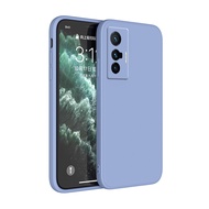 เคสซิลิโคนเหลวทรงสี่เหลี่ยมของแท้สำหรับ VIVO X70 Pro Plus X70T คุณภาพสูง X70Pro VIVOX70เคสป้องกันกล้