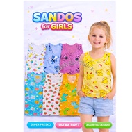 3/6pcs Boxer Type Sando for Girls Kids Aged 0-8yr Old