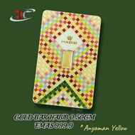 HABIB GOLD BAR 0.50GM 999.9 ANYAMAN YELLOW GOLD BULLION BAR 0.5G AU999.9 24K PURE GOLD CERTIFIED GOL