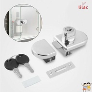 LAC Glass Door Lock Punch-Free Stainless Steel Security Cabinet Display Lock