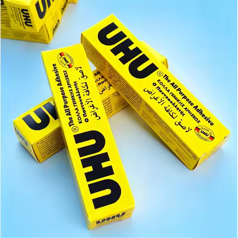 UHU All-Purpose Adhesive Glue Strong Clear for Paper Wood Fabric Leather - Versatile Craft And Repai