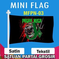 CETAK MINI FLAG PAGAR NUSA / BENDERA MINI CUSTOM DESIGN PRINTING SATUAN PARTAI TERBATAS