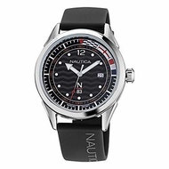 ▶$1 Shop Coupon◀  Nautica Men s Quartz Silicone Strap, Black, 20 Casual Watch (Model: NAPHBF013)