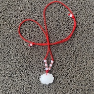 Kalung Giok Variasi Buddha Guan Yin Lotus Jade Pendant Fine Carving Synthetic Stone Chinese Legend N