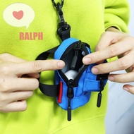 RALPH Hanging Neck Coin Purse, Square Casual Oxford Cloth Mini Wallet, Convenient Zipper Bag Anti-sp