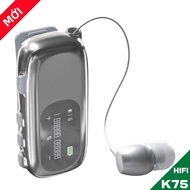 K75 Lavalier Business Bluetooth 5.4 Tai Nghe Không Dây Có Mic Khử Tiếng Ồn 20H Pin Màn Hình LCD Hiển