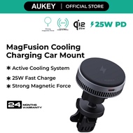 AUKEY 25W Qi2.2 MagFusion Dash Pro Plus Wireless charging with Cooling Charging Car Mount - HD-MC13A