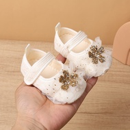 Baby Baby Shoes Baby Girl Cloth Shoes Spring 1 Year Old Lace Flower Princess Shoes Autumn Front Shoe
