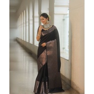 Black Beauty Lichi Silk Saree Amman Kaliamman seer saree