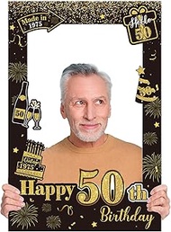 Jetec Photo Prop Frame Selfie Picture Frame Gifts Picture Frame Themed Picture Frame for Birthday Th