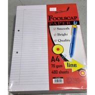 A4 480 Sheets Foolscap Paper (70gsm) / A4 480 Kajang Paper (70gsm)