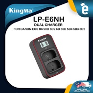KingMa DSLR Camera Battery LP-E6NH and LCD Dual Charger Set for Canon 5D MKIV 5D MKIII EOS R R5 R6 7