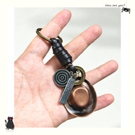 Vintage Alloy Cowboy Hat Keychain|Wear-Resistant Durable Metal Western Denim Pendant American Retro