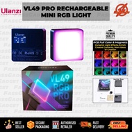 VL49 PRO RECHARGEABLE MINI RGB LIGHT (ULANZI) FOR GOPRO, DJI, INSTA360, SJCAM, AKASO