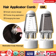 Mini Portable Scalp Applicator Liquid Comb Hair Roots Massage Medicine Comb Hair Hair Growth Serum O