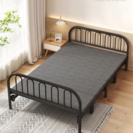Katil Besi With Mattress Foldable Single /Queen Bed Frame Katil Bujang Katil Lipat Single Furniture Bedroom