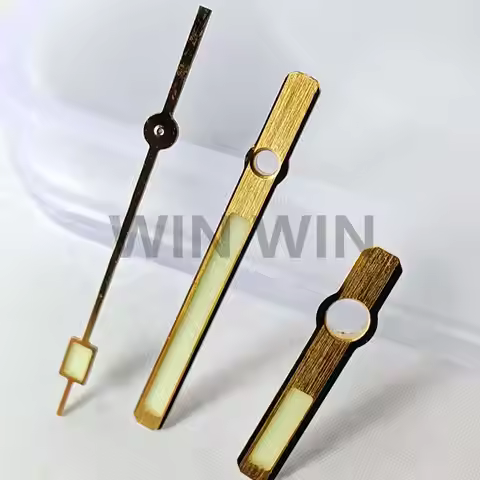 17mm Golden Trim 62MAS C3 Green Lume Watch Hands for SKX007/SPR777 NH35 NH36